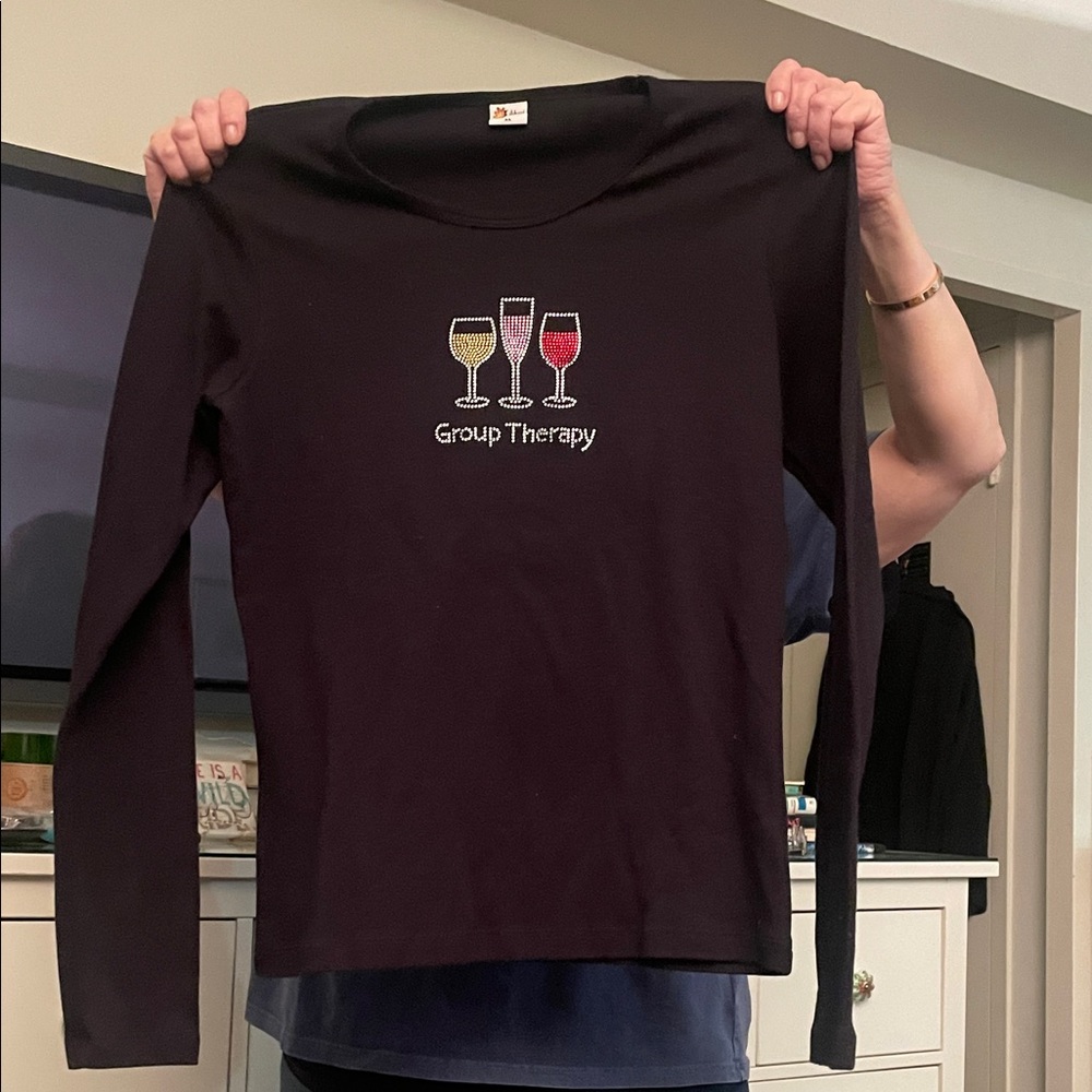 Group Therapy Long Sleeve Tee - Black